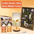thumbnail image 6 of Crafts Sealer Gloss Matte Finish, 200ml+200ml All in One Craft Glue, Varnish,  All Purpose Art Glue Kit for Wood, Paper, Acrylic Paints, Ceramics, Fabrics, Clay, 6 of 9