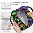 thumbnail image 3 of Rateoe Bright Mushrooms Pattern Lunch Bag Women, Lunch Box, Lunch Bag, Small Leakproof Lunch Tote Large Capacity Reusable Insulated Cooler Lunch Container, 3 of 6