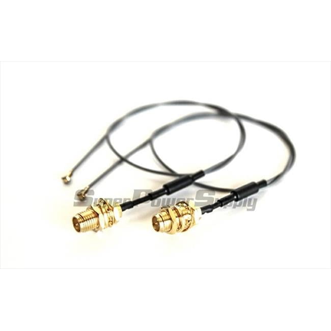 2 9dBi Dual band RP-SMA Antennas Mod Kit for Linksys EA6500 2 12in u.fl cable 