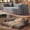 Gray, variant on 78.8" Convertible Sofa Bed, Corduroy Pull Out Couch with Storage Pocket, Folding Futon Sofa Bed, No Assembly Boneless Couch Bed Sleeper Sofa for Living Room Bedroom,Grey