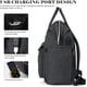 thumbnail image 4 of Mochila RJEU para mujer, antirrobo, portátil de viaje, 15.6 pulgadas, negra, 4 of 7