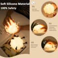 thumbnail image 3 of Baby Night Light, Lamb Children's Night Light USB Rechargeable Silicone Bedside Lamp with Timer Function Kawaii Silicone Baby Night Lamp for Baby Nurs, 3 of 5