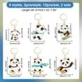 thumbnail image 6 of 24 Pcs Panda Stitch Markers Enamel Crochet Stitch Marker Charms Removable 304 Stainless Steel Clasps Locking Stitch Marker, 6 of 6