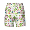thumbnail image 4 of Lsque Mens Swim Trunks Happy Easter Pattern - Bathing Suit Compression Liner - Beach Swim Shorts Swimwear - (S-3XL) - Stretch Quick Dry -X-Large, 4 of 9