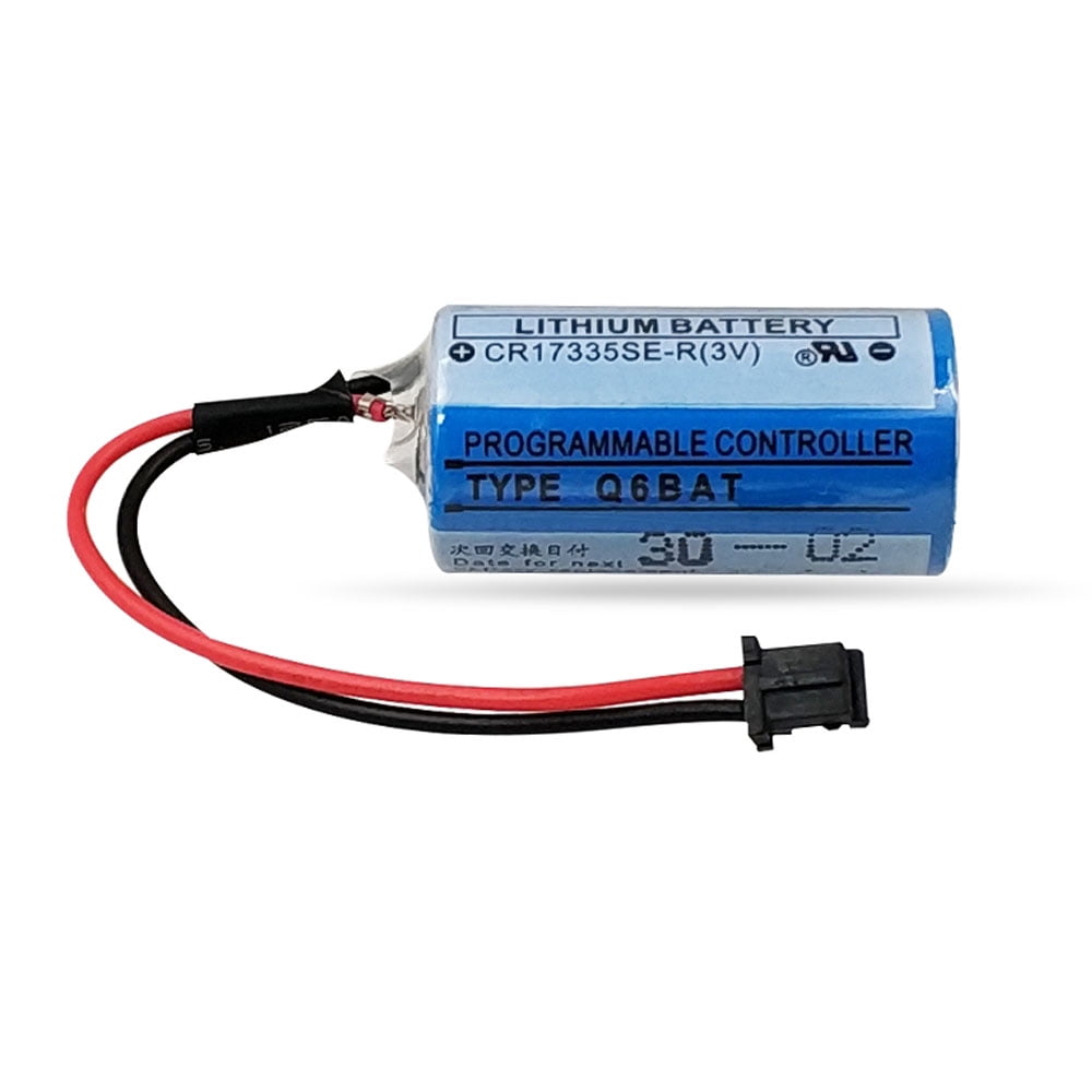5-Pack CR17335SE-R 3V Q6BAT PLC 3V 1800mAh Lithium Battery AA for Mitsubishi Q25PRHCPU Q170HBATC QNS FANUC PLC System