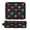 Colorful Palm Tree Icons, variant on Hair Tool Organizer Bag with Heat Resistant Mat Removable Travel Storage Case for Hot Air Brushes Curling Irons Vintage Art Easter Bunnies