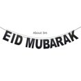 thumbnail image 1 of Teissuly 1 Pcs Ramadan Mubarak Banner Decoration Shining Star Lantern Ramadan Garland Sign Eid Mubarak Banner Hanging Swirls Streamer Bunting Banner For Mantle Fire Teissuly WER202310166878, 1 of 1