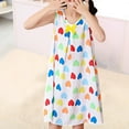 thumbnail image 5 of Cethrio Kids Girls Nightgowns, Sleeveless Polyester Printed Crewneck Sleepshirts White Size 1T, 5 of 6