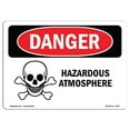 thumbnail image 1 of SignMission OS-DS-A-1218-L-1807 12 x 18 Po Signe de Danger OSHA - Atmosphère Dangereuse, 1 of 1