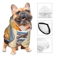 thumbnail image 4 of Uemuo Hello Summer Cute Gnome for Winter Dog Hoodie Sweatshirts with Pockets Warm Dog Clothes for Small Dogs Chihuahua-Small, 4 of 8