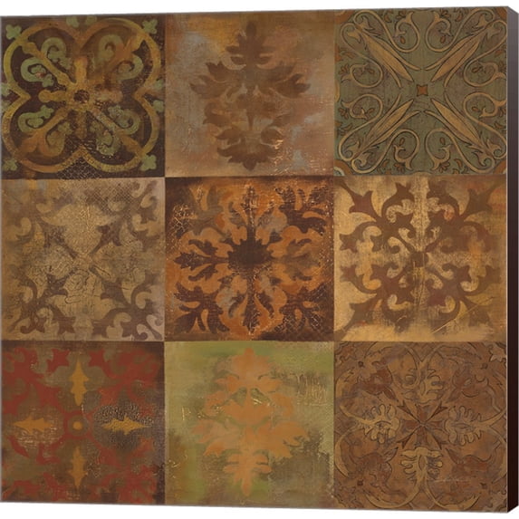 Great Art Now Barcelona Tiles II by Silvia Vassileva Canvas Wall Art