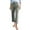 Army Green, variant on ShiShine Straight Leg Capris for Women Business Casual Work Pants Length Trousers