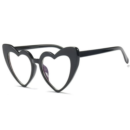 Fashion Heart Shape Frame Cat Eye Sunglasses Outdoor Sports Traveling Glasses Eyewear for Women Man