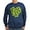 Navy, variant on CafePress - Ginkgo Leaf Heart Sweatshirt (Dark) - Classic Crew Neck Sweatshirt
