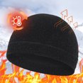 thumbnail image 1 of Gorro cálido de lana polar unisex Gorro con calavera a prueba de viento para hombres y mujeres (negro), 1 of 7