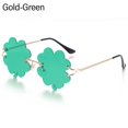 thumbnail image 1 of Mushroom Shape Sunglasses Irregular Rimless Sun Glasses Trendy Fun Sunglasses for Women Men Halloween Party Cosplay Eyewear, 1 of 5