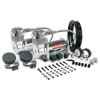 VIAIR Dual 400C 12V 150 PSI Chrome Electric Air Accessory Compressor Combo Kit