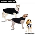 thumbnail image 2 of Pajarita DORA BRIDAL para perro, traje formal, talla grande, 2 of 8