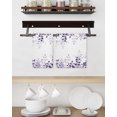 thumbnail image 3 of Purple Kitchen Dish Towels for Drying Dishes Set of 3, Eucalyptus Leaves Waffle Weave Microfiber Hand Tea Bathroom Towels Quick Dry & Absorbent Towel 15.7x23.6, 3 of 7