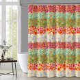thumbnail image 3 of Boho Floral Shower Curtain Watercolor Floral Plant Shower Curtains Set for Bathroom Unique Trendy Beautiful Colorful Shower Curtain Bathtub Accessories Bath Decoration Multi Color 72"×72", 3 of 6