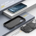 thumbnail image 5 of for iPhone 16 Case, Built-in Kickstand, Compatible with Magsafe, Luxury Military-Grade Armor Shockproof Drop Protective Rugged Cover Hybrid Cell Phone Case for iPhone 16 - Black, 5 of 7