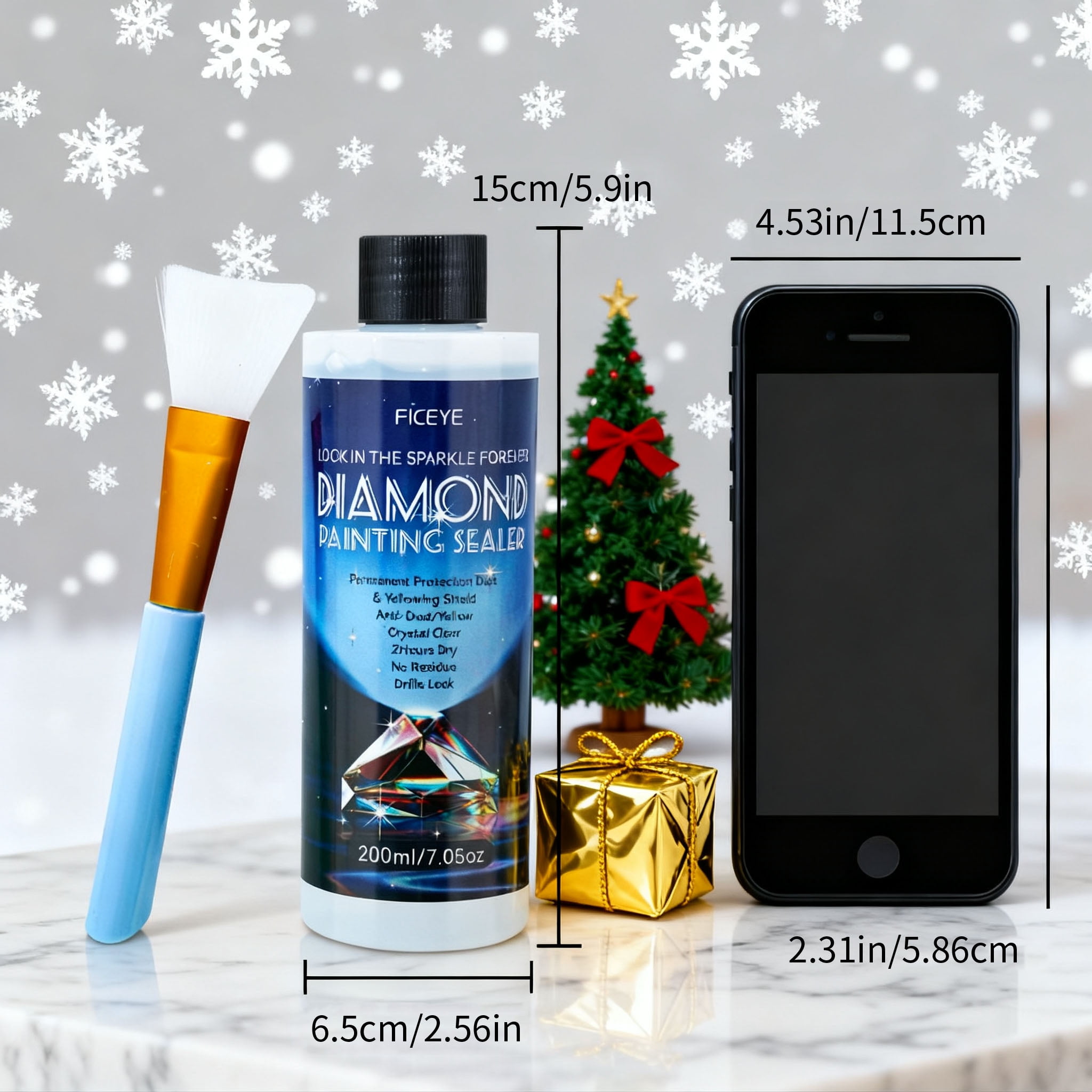 800ml Diamond Art Sealer Kits, Large Capacity Glue as Diamond Painting Accessories and Jigsaw Puzzles, For making Halloween gifts Tools,