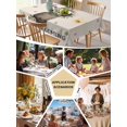 thumbnail image 5 of Rustic Groundhog Table Cloth, Waterproof Tablecloth for Rectangle Tables, Spring Floral Butterfly Botanical Reusable Washable Fabric Table Cover for Restaurant Kitchen Dining Tables 52"x70", 5 of 9
