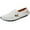 White, variant on Mens Leather Driving Loafer Lightweight Slip-on Breathable Walking Boat Shoes Flat Slippers Outdoor Moccasin 10-10.5 Blue
