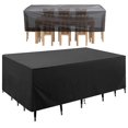 thumbnail image 3 of Patio Garden Furniture Covers Waterproof Outdoor Chair Case Sofa Table And Chair Dustproof Cover Black, 3 of 5