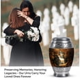 thumbnail image 4 of Deer Cremation Urns For Adult Male And Female, Keepsake Memorial Urn For Mom Ashes, Decorative Small Urns For Adult Father, Blue Urn For Mother Ashes Size, 3 Inch, 4 of 7