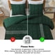 thumbnail image 5 of Juego de edredón Andency, color verde esmeralda, tamaño king, 3 piezas, 5 of 7