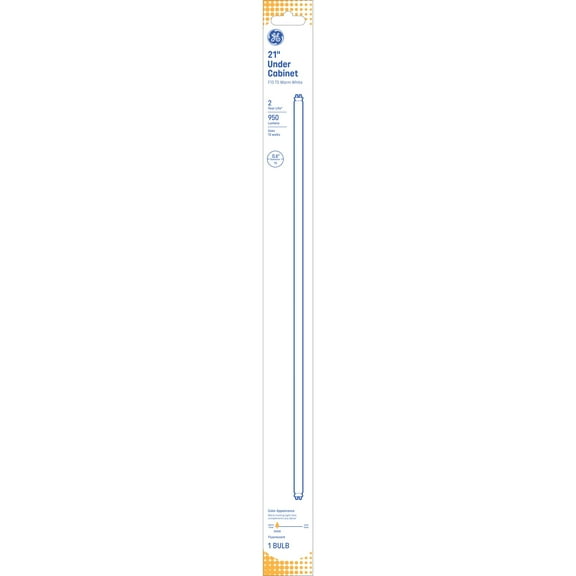 GE Warm White 13 Watt 20.67 Inch T5 G5 Base Fluorescent Tube 1 Pack