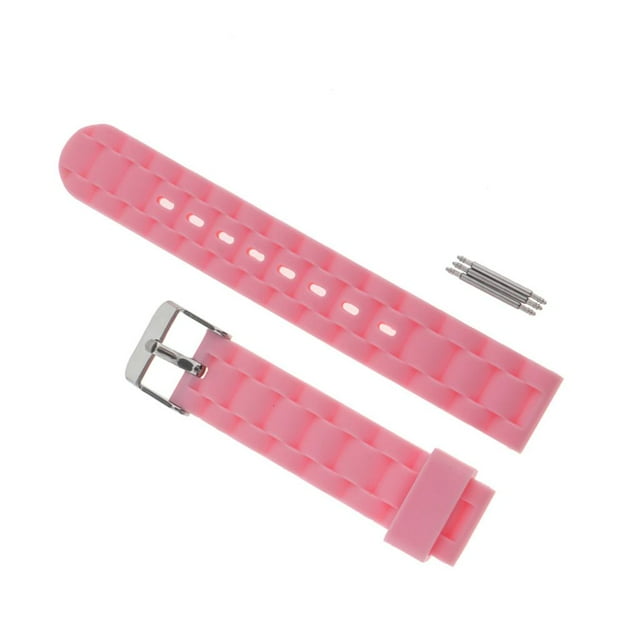 1 Piece Silicone With Quick Release For Classic Watch And 16mm Pink