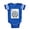 Royal Blue, variant on CafePress - Cute Element Silcon Si - Cute Infant Baby Football Bodysuit