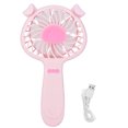 thumbnail image 1 of Ventilador portátil USB recargable Ormromra 3 engranajes rosa, 1 of 8