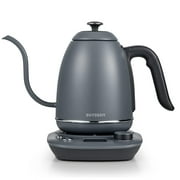 BUYDEEM Gooseneck Electric Pour-Over Kettle, Stainless Steel Coffee Tea Kettle with Variable Temperature Control, Ink Grey