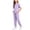 A464 Light Purple, variant on Yuncity Girls Summer Outfit Fashion Solid Color Crew Neck Short Sleeve Top And Pants Two Piece Playwear Comfy Toddler Daily Wear Size 6-7 Years Army Green