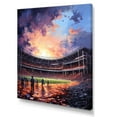 thumbnail image 2 of Designart "Spotlight on the Stadium III" Cityscapes Wall Art Print, 2 of 5
