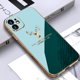 thumbnail image 1 of Funda ultrafina chapada para iPhone 12 11 13 14 Pro Max Plus, Funda protectora de parachoques de lujo para iPhone 12Pro, Funda de silicona Tan Jianjun unisex, 1 of 2