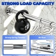 thumbnail image 3 of SUNALLY Shower Curtain Rod, Adjustable 32-61 inch Spring Tension Curtain Rods for Bathroom, No Drilling Rustproof Non-Slip Stainless Steel Rod, Chrome, 3 of 7