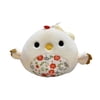Squishmallows 3.5" Back Pack Clip Charity the Chicken with Flowers - Official Kellytoy Squishy Soft Plush Toy 2022