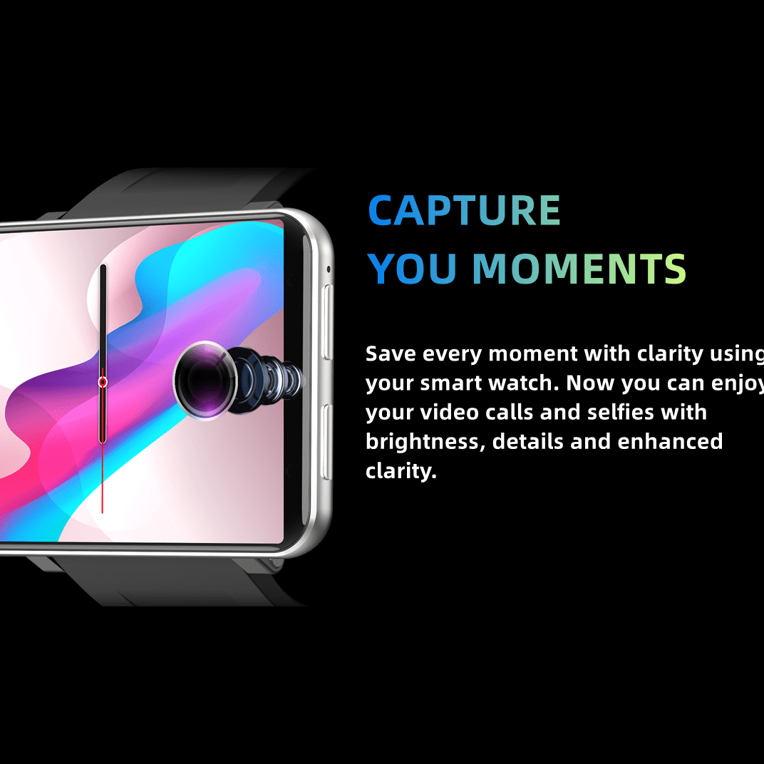 AIEK DM100 4G 2.86Inch Full Touch Screen Men Smart Watch 3GB+32GB ROM 5MP Camera WIFI Bluetooth GPS 2700mah Smartwatch For Android IOS