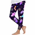 thumbnail image 1 of Pyjama d'Halloween pour Enfants Imprimé Taille Haute Collants Doux Leggings d'École, 1 of 8