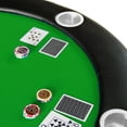 thumbnail image 4 of Game Tables Folding Poker Table Top for 10 Players Tri-Fold Texas Holdem Blackjack Casino Game Tabletop Green,Furniture For Game And Recreation, 4 of 10