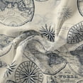 thumbnail image 5 of (2 pack) David Textiles 44" x 1 Yard Cotton Ocean Maps Precut Fabric, Cream|Blue, 5 of 7