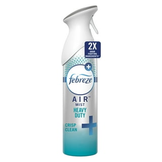 Febreze Fabric Spray, Odor Fighter for Strong Odor, Refresher Spray PLUS  with Clean Scent, 16.9 Fl Oz (Pack of 2)