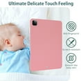 thumbnail image 2 of Dteck Case for iPad Air 11 Inch (2024)/iPad Air 5th 4th Generation 10.9 Inch, Skin-Friendly Durable Silicone Protective Cover,Slim and Protable,Pink, 2 of 8