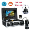 thumbnail image 2 of 9 Inch Color Screen DVR Recorder 20m 50m 100m Underwater Fishing Video Camera Fish Finder 22 LEDs 360 Degree Rotating Camera ,Fishing Observation Device, 2 of 7