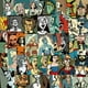 thumbnail image 1 of Pegatinas de vinilo con ilustraciones divertidas, impermeables, 56 unidades, 1 of 4
