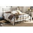 thumbnail image 2 of Baxton Studio Belinda Vintage Industrial Black Finished Metal Queen Size Platform Bed, 2 of 4